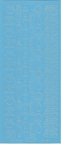 Sticker -Baby - hellblau - 116