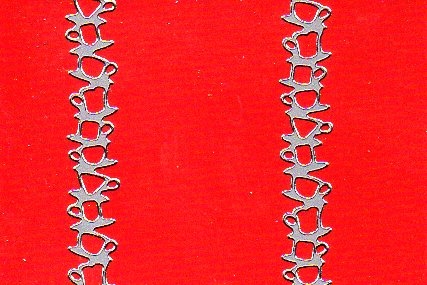 Sticker - Rnder Tassenstapel - silber - 1200