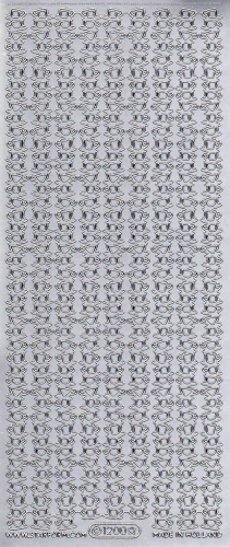 Sticker - Rnder Tassenstapel - silber - 1200