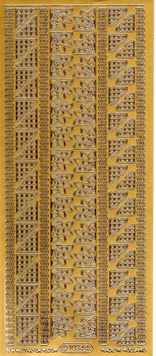 Sticker - Rand und Ecken 5 - gold - 1034
