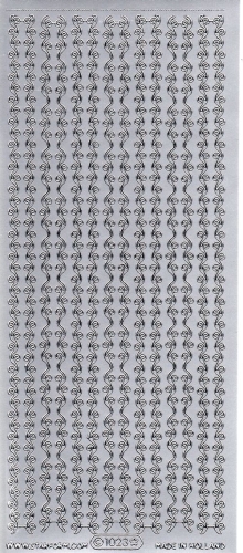 Sticker - Rnder 20 - silber - 1023