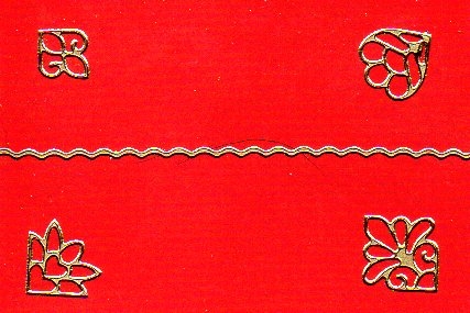 Sticker - Rand und Ecken 3 - gold - 1033
