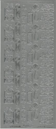 Sticker - Baby - silber - 116