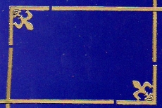 Sticker - Rand und Ecken 2 - gold - 7004