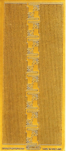 Sticker - Rand und Ecken 2 - gold - 7004