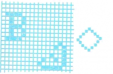 Mosaik-Sticker - Ganze Platte - 1038 - hellblau