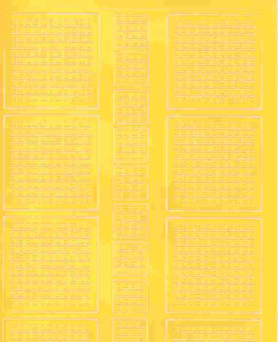 Mosaik-Sticker - Quadrate - 1078 - gelb