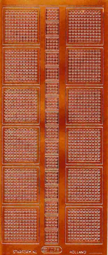 Mosaik-Sticker - Quadrate - 1078 - bronze