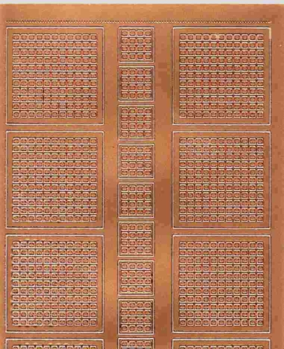 Mosaik-Sticker - Quadrate - 1078 - bronze