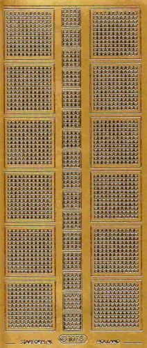 Mosaik-Sticker - Quadrate - 1078 - gold