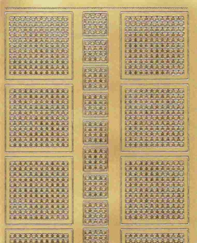 Mosaik-Sticker - Quadrate - 1078 - gold