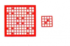 Mosaik-Sticker - Quadrate - 1078 - rot