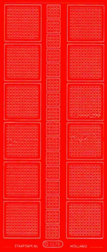 Mosaik-Sticker - Quadrate - 1078 - rot