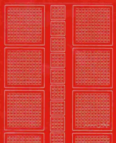 Mosaik-Sticker - Quadrate - 1078 - rot