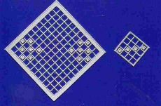 Mosaik-Sticker - Quadrate - 1078 - silber