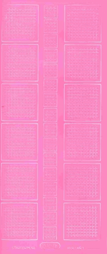 Mosaik-Sticker - Quadrate - 1078 - rosa