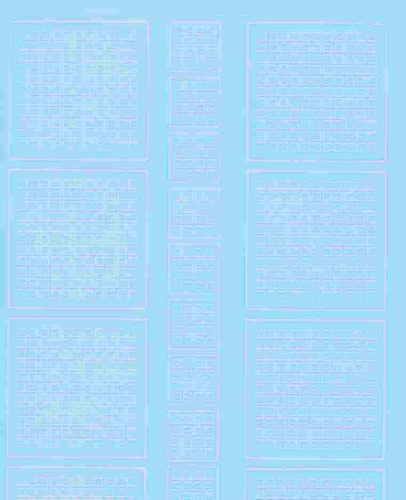 Mosaik-Sticker - Quadrate - 1078 - hellblau