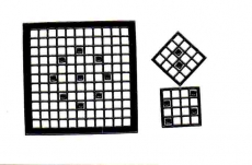 Mosaik-Sticker - Quadrate - 1078 - schwarz