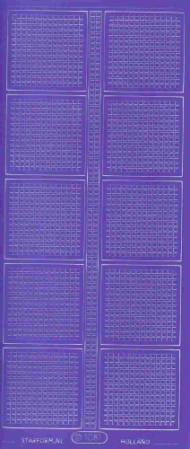 Mosaik-Sticker - Quadrate & Rand - 1081 - violett