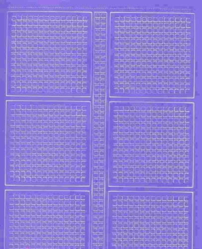 Mosaik-Sticker - Quadrate & Rand - 1081 - violett