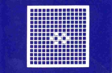 Mosaik-Sticker - Quadrate & Rand - 1081 - wei