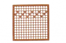 Mosaik-Sticker - Quadrate & Rand - 1081 - bronze