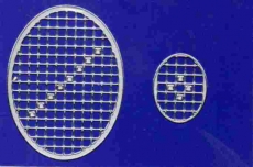 Mosaik-Sticker - Ovale (Eier) - 1080 - silber