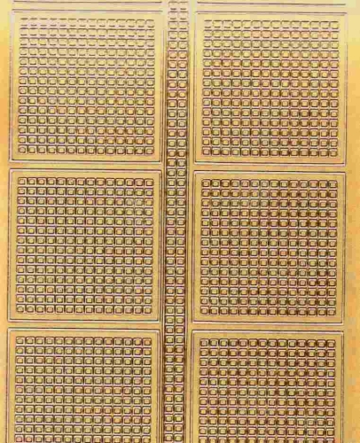 Mosaik-Sticker - Quadrate & Rand - 1081 - gold