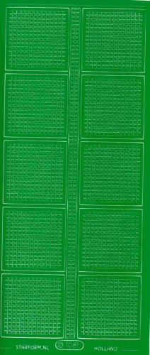 Mosaik-Sticker - Quadrate & Rand - 1081 - grn
