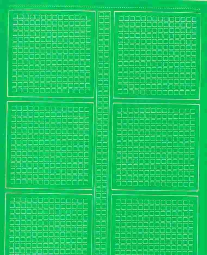 Mosaik-Sticker - Quadrate & Rand - 1081 - grn