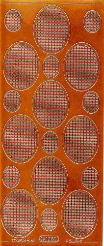 Mosaik-Sticker - Ovale (Eier) - 1080 - bronze