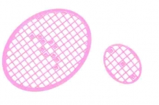 Mosaik-Sticker - Ovale (Eier) - 1080 - rosa