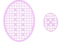 Mosaik-Sticker - Ovale (Eier) - 1080 - flieder