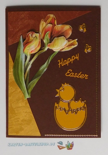 Sticker - Ostern - gelb-gold - 180