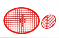Mosaik-Sticker - Ovale (Eier) - 1080 - rot
