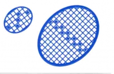 Mosaik-Sticker - Ovale (Eier) - 1080 - blau