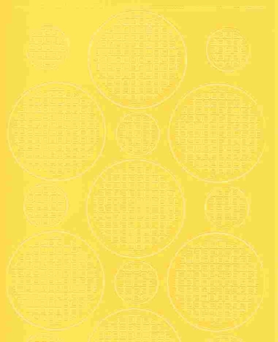 Mosaik-Sticker - Kreise - 1079 - gelb