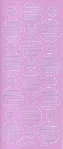 Mosaik-Sticker - Kreise - 1079 - flieder