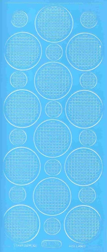 Mosaik-Sticker - Kreise - 1079 - hellblau