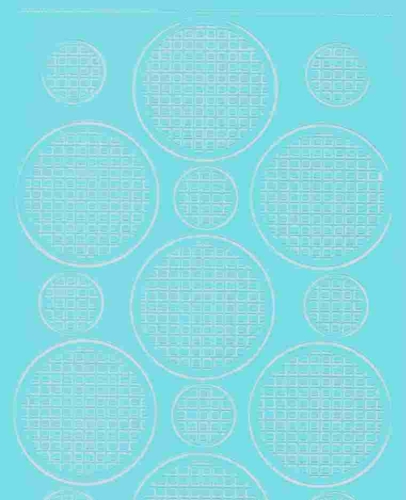 Mosaik-Sticker - Kreise - 1079 - hellblau
