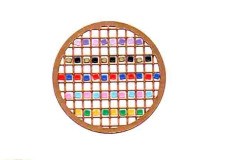 Mosaik-Sticker - Kreise - 1079 - hellblau