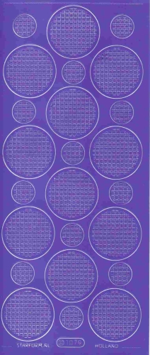 Mosaik-Sticker - Kreise - 1079 - violett