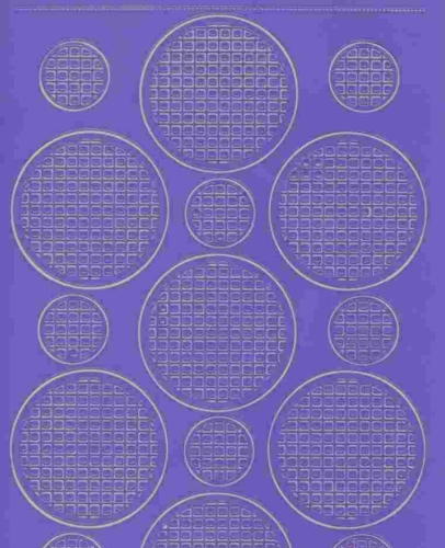 Mosaik-Sticker - Kreise - 1079 - violett