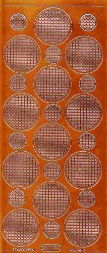 Mosaik-Sticker - Kreise - 1079 - bronze