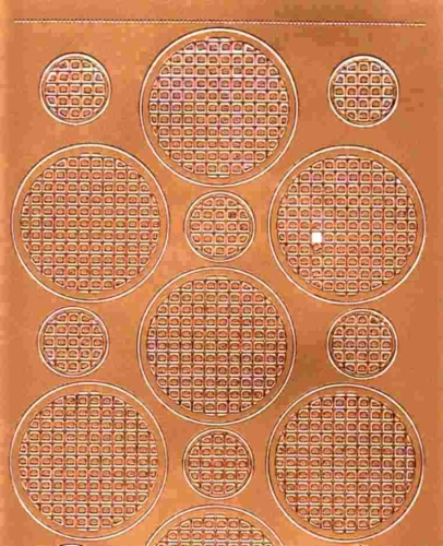Mosaik-Sticker - Kreise - 1079 - bronze