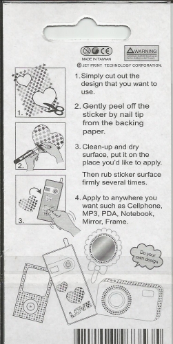 PineryCard Glamour-Sticker Nr.24