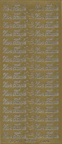 Sticker - Zur Taufe - gold - 427