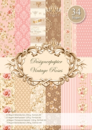 Designer-Paper Vintage Roses (84808)