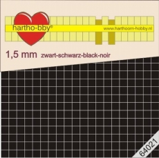 3D-Klebe-Pads schwarz - 5x5 mm - 1,5mm