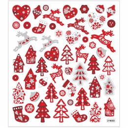 Creativ-Sticker Weihnachten rot-wei (Auslaufartikel)